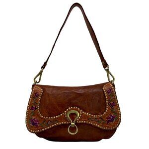 Campomaggi Flora Tan Leather Shoulder Bag